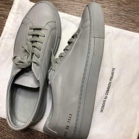 Woman by Common Projects Grey Achilles Sneaker - Picture 3 of 3